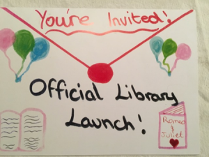 Library launch invite