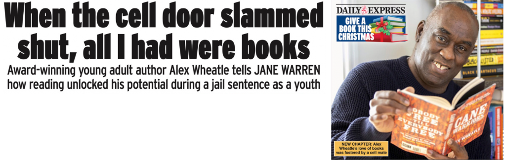 "When the cell door slammed shut, all I had were books" - Alex Wheatle